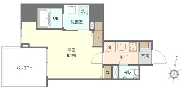 両国駅 徒歩10分 8階の物件間取画像